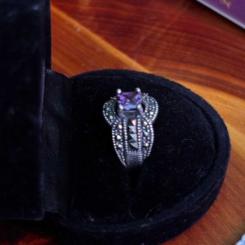 Vintage amethyst ring - image 2