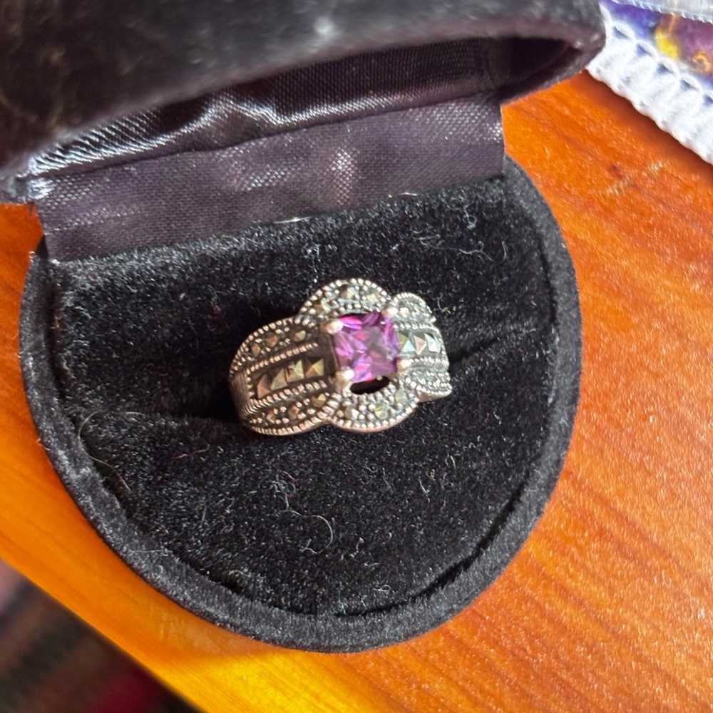 Vintage amethyst ring - image 3