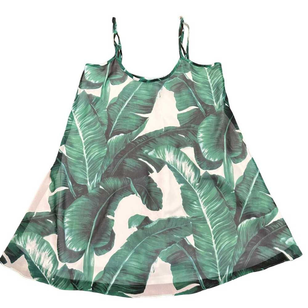 Judith March Womens dress green palms a-line Size… - image 3