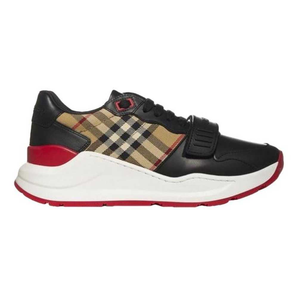 Burberry Regis leather trainers - image 1