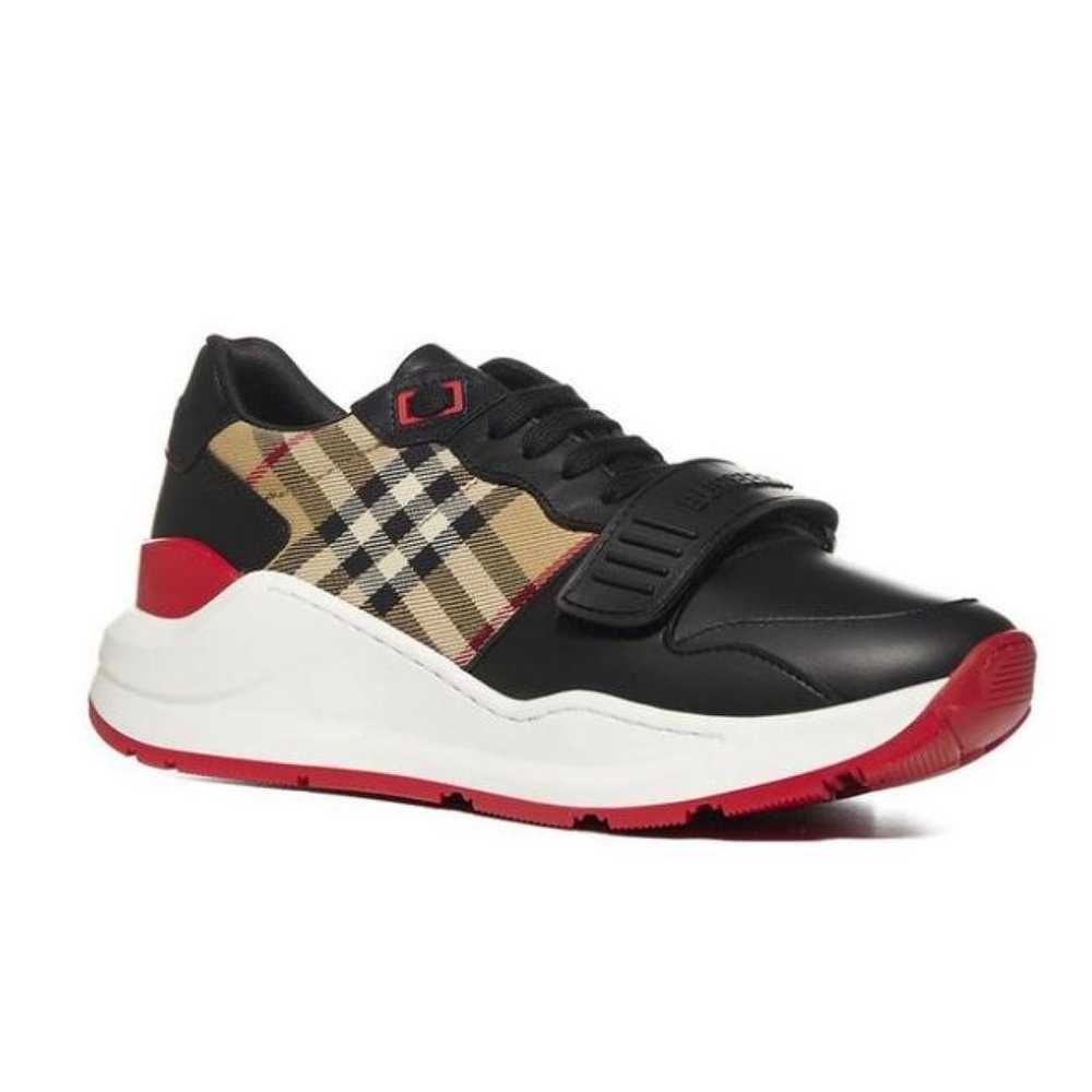 Burberry Regis leather trainers - image 3