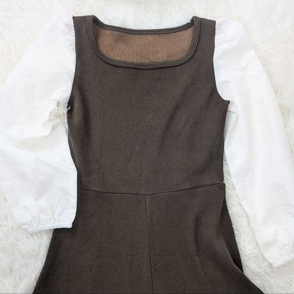 【Nostalgia】Smooth Ribbed Long Knit One-Piece - image 5