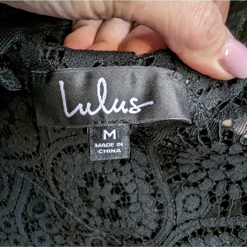 Lulus Remarkable Black Lace Peek A Boo Eyelash Fr… - image 8