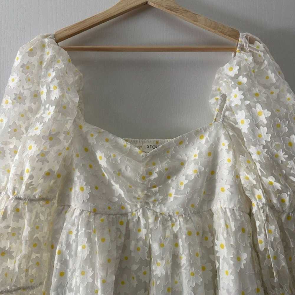 Storia Anthropologie Daisy Babydoll Dress Floral … - image 3