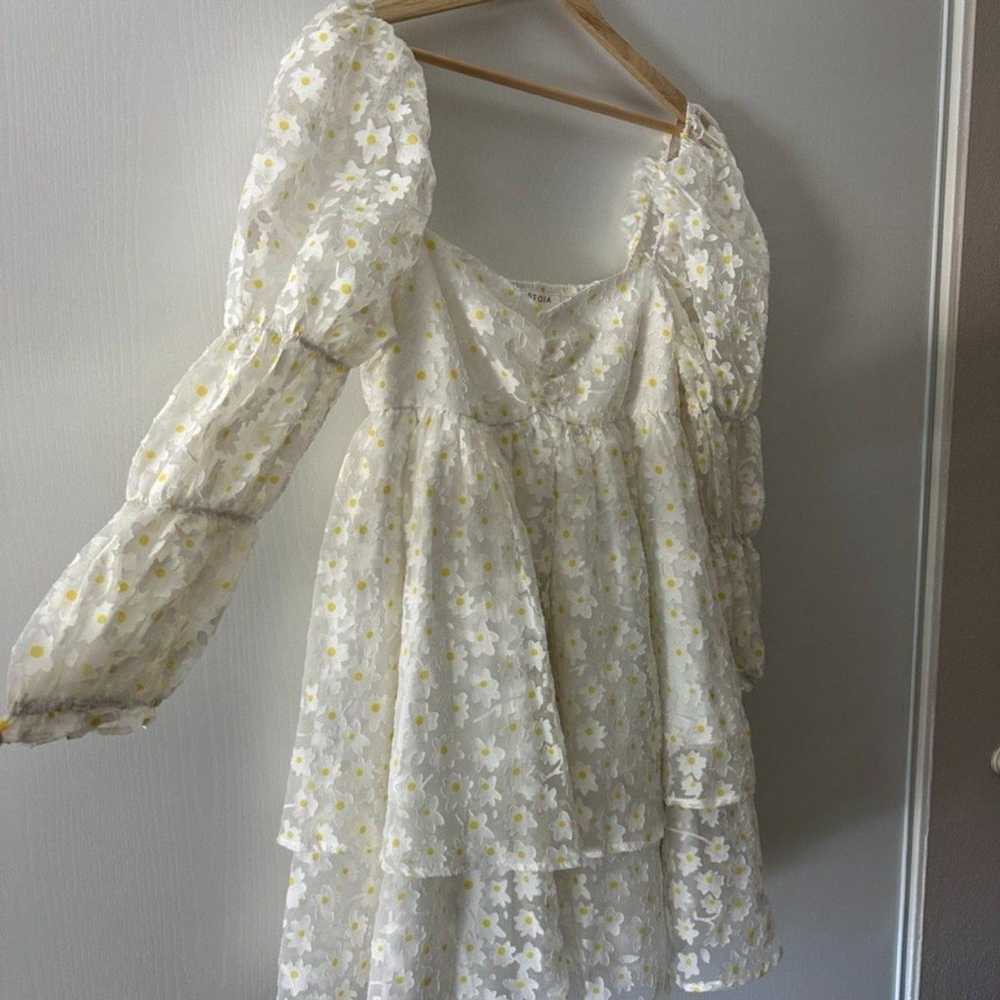 Storia Anthropologie Daisy Babydoll Dress Floral … - image 4