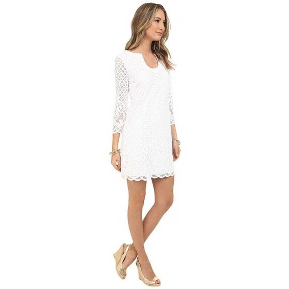 Lily Pulitzer Mara White  Resort Lace Dress M - image 1