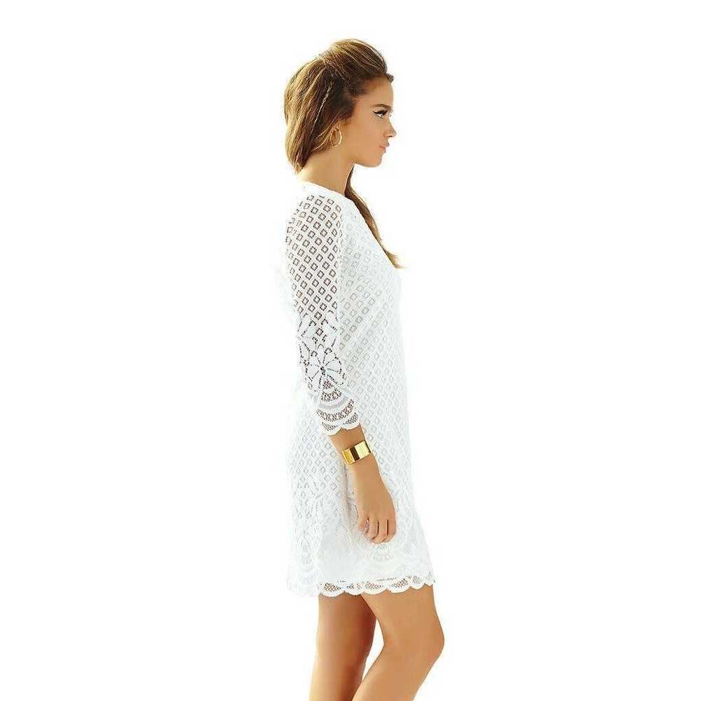 Lily Pulitzer Mara White  Resort Lace Dress M - image 8