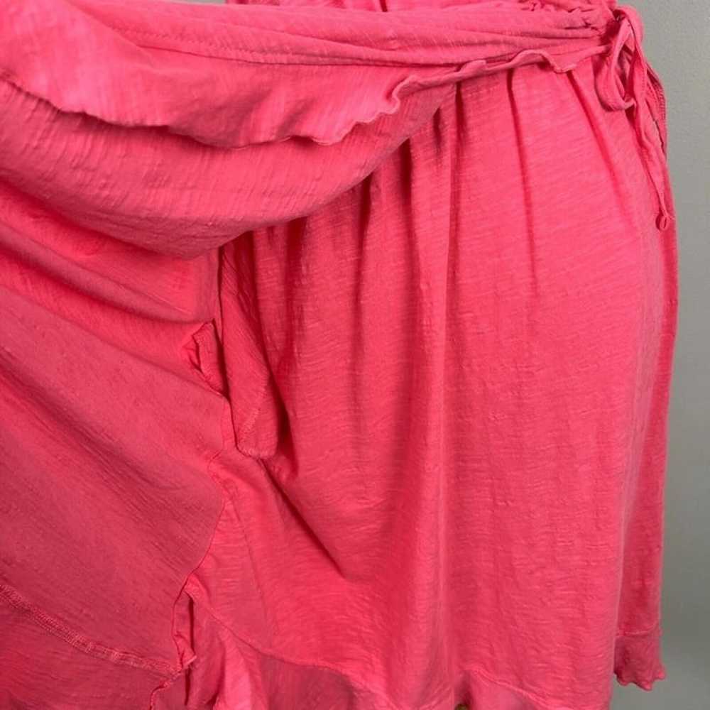 Pact Dress Womens M Pink Organic Cotton Ruffle Tr… - image 10