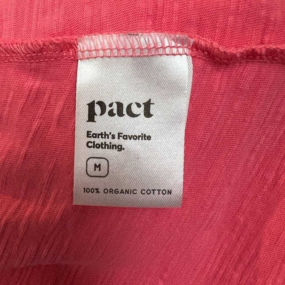 Pact Dress Womens M Pink Organic Cotton Ruffle Tr… - image 12