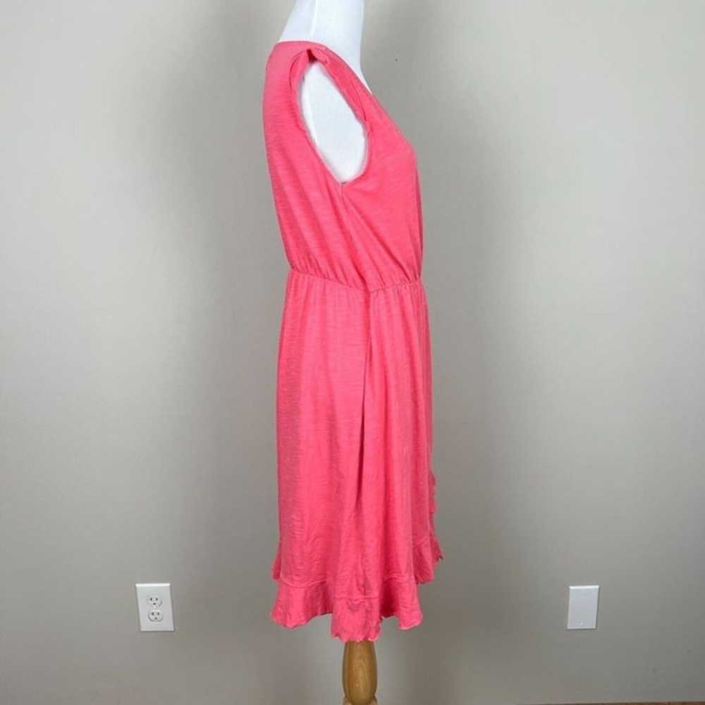 Pact Dress Womens M Pink Organic Cotton Ruffle Tr… - image 6