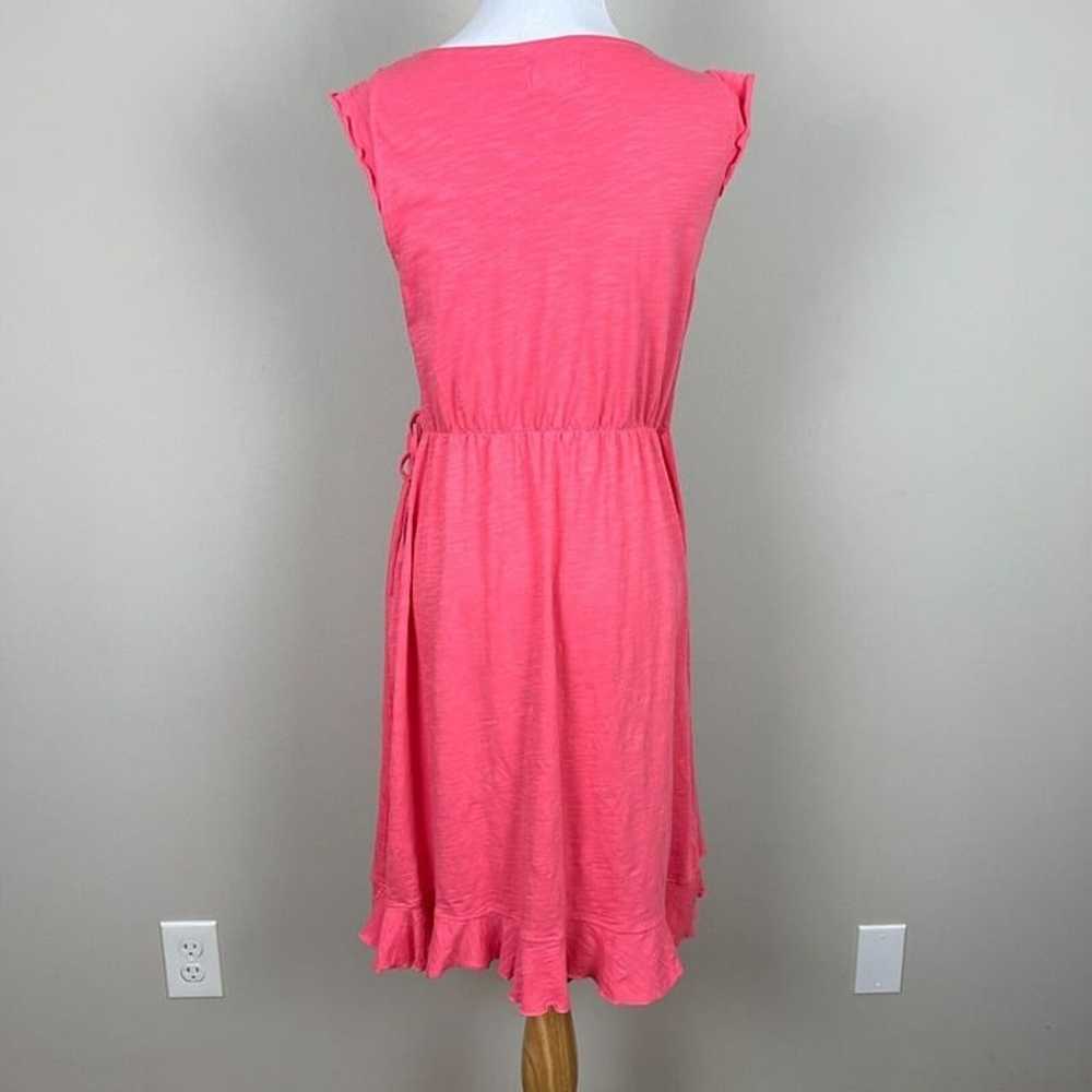 Pact Dress Womens M Pink Organic Cotton Ruffle Tr… - image 7