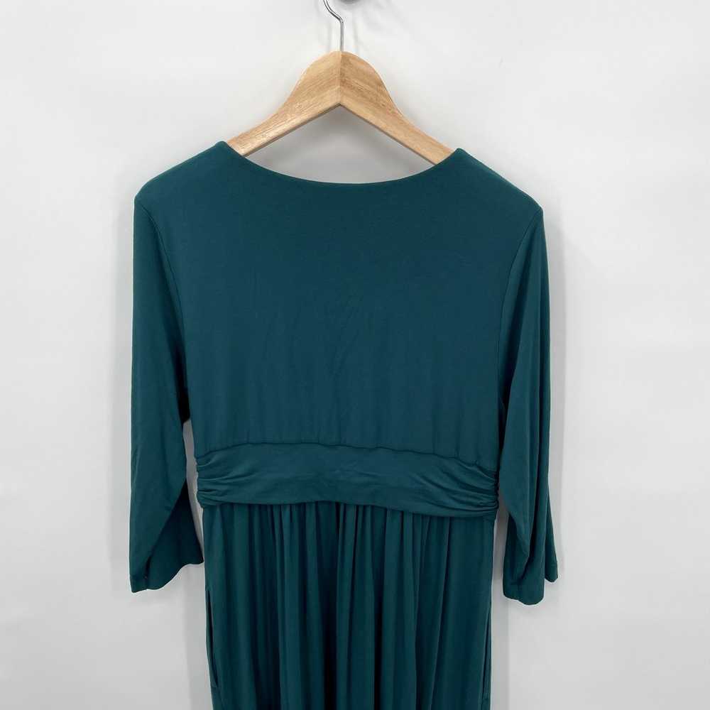 SOMA 3/4 Sleeve Stretch Jersey Midi Dress // L - image 5