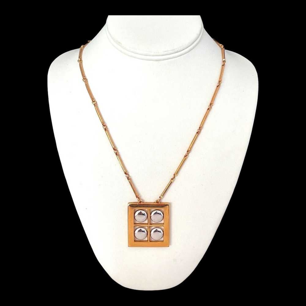 Vintage Necklace Signed Artistry Geometric Design… - image 1