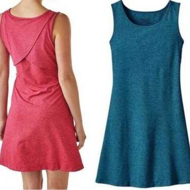 Patagonia Sleeveless Seabrook Heather Teal Dress L