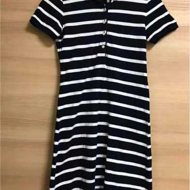 Border polo shirt dress - image 1