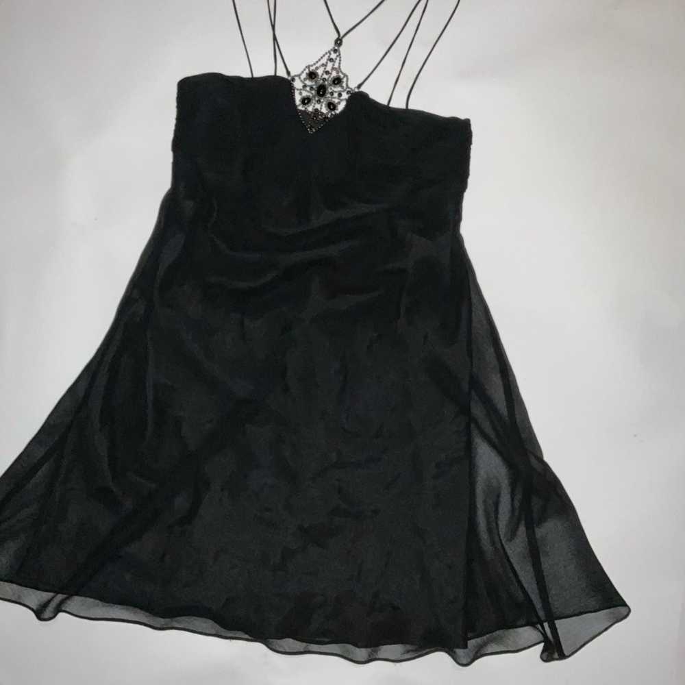 Fairy Goth Black Party Slip Dress Y2K Jones Wear … - image 6