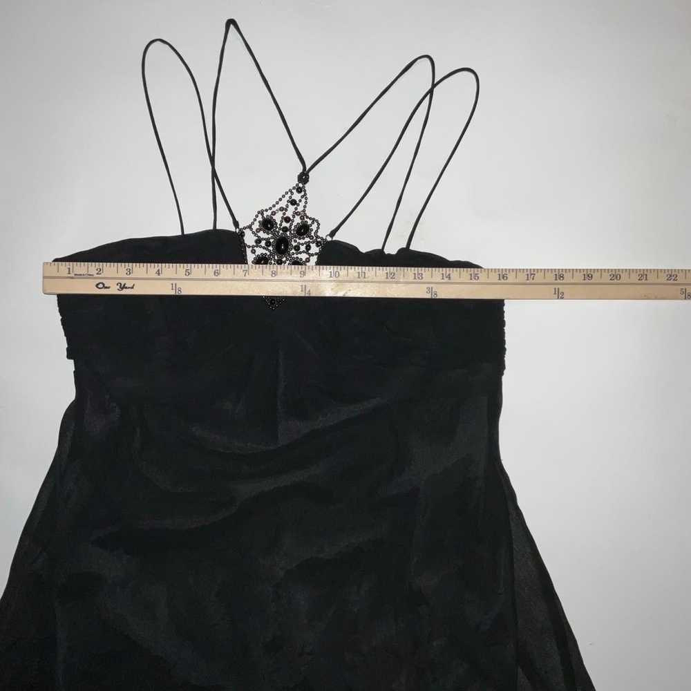 Fairy Goth Black Party Slip Dress Y2K Jones Wear … - image 8