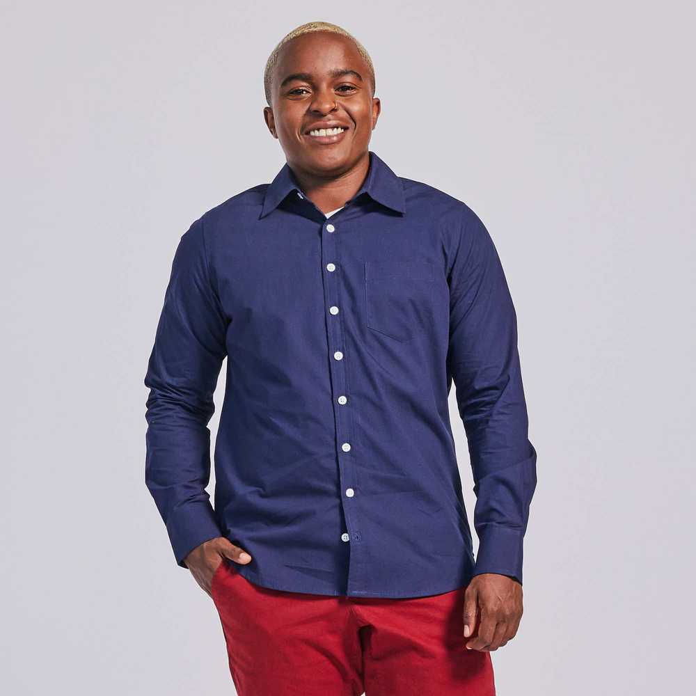 Kirrin Finch Navy Point Collar Shirt - image 1