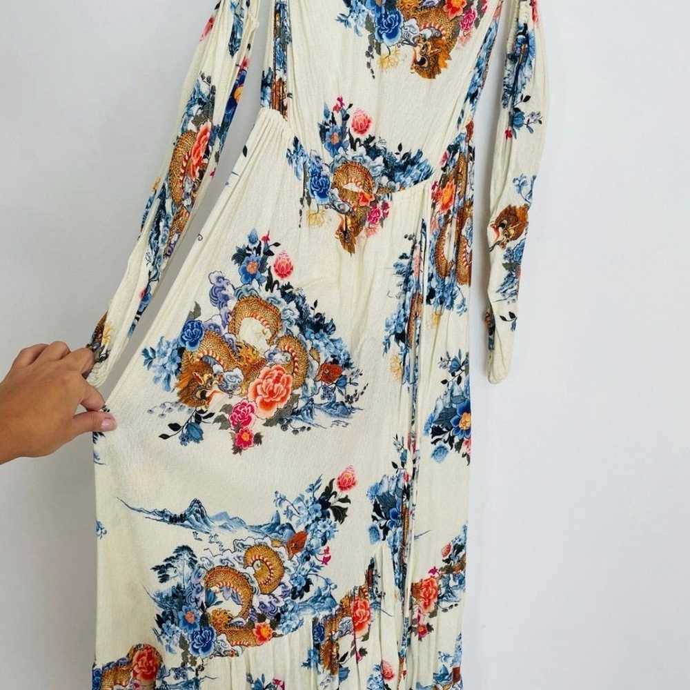 FARM RIO VERY RARE DRAGON MIDI DRESS - image 11