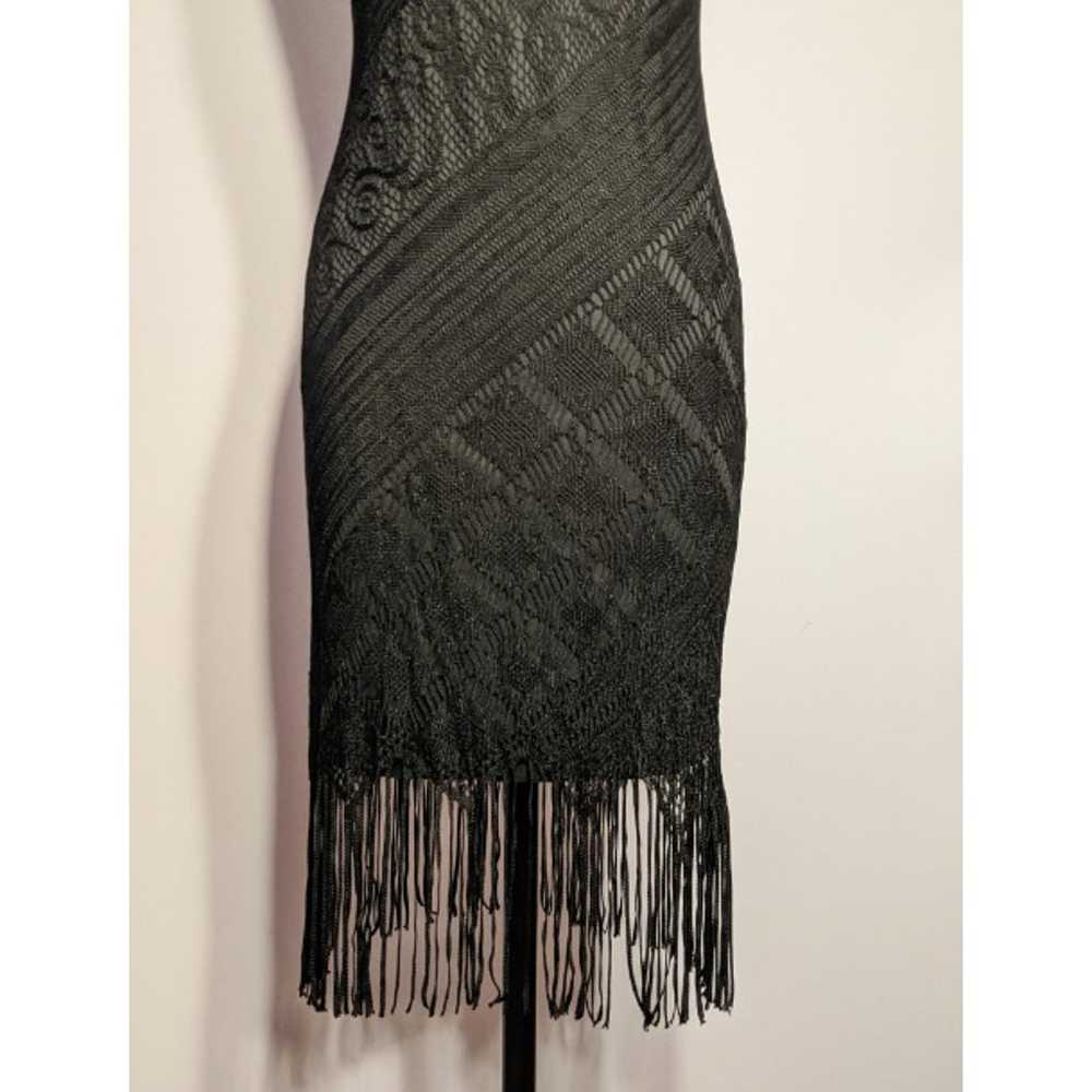 Crotchet lace with fringe midi dress - image 2