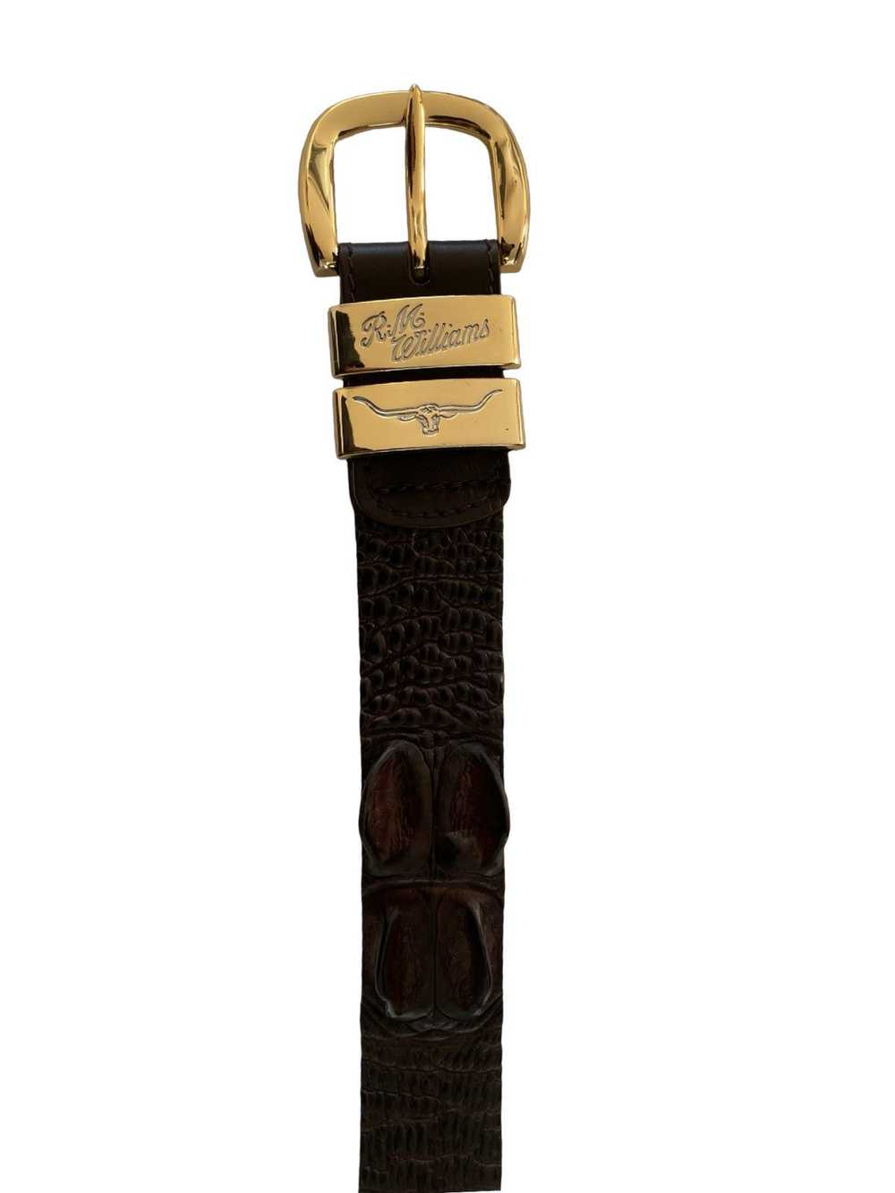 R.M. Williams Crocodile Leather RM William Belt - image 3