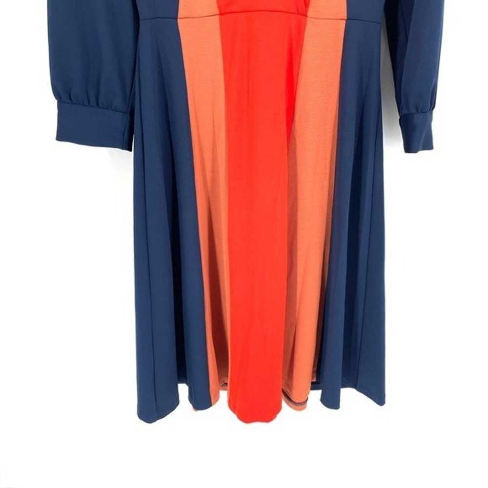 Neiman Marcus Color Block Draped Knee Length Dress - image 4