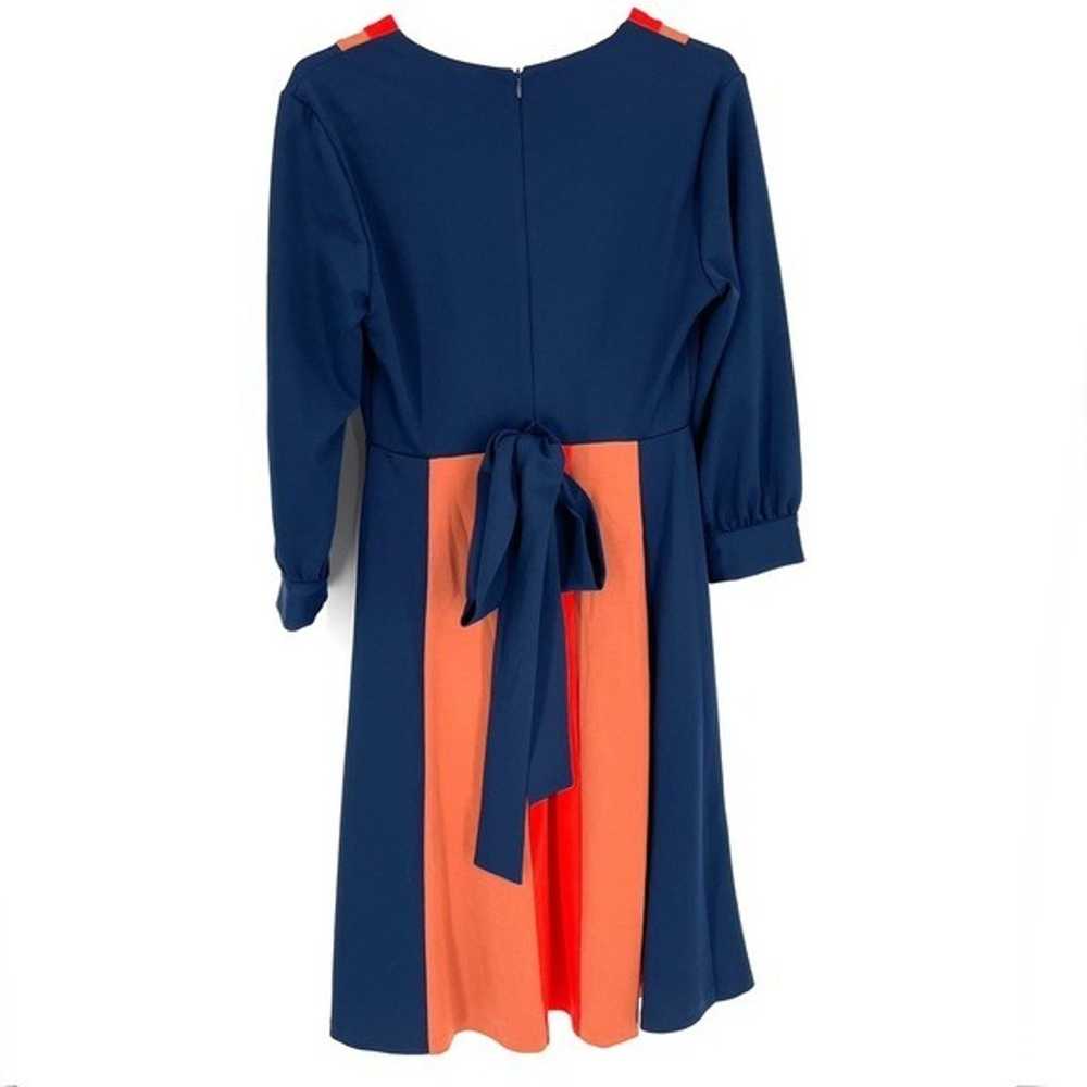 Neiman Marcus Color Block Draped Knee Length Dress - image 5