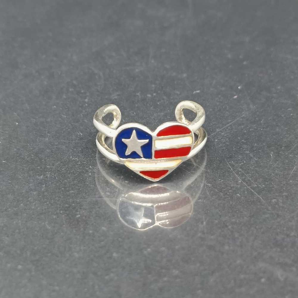 Vintage Avon 925 Sterling Silver Enamel American … - image 1