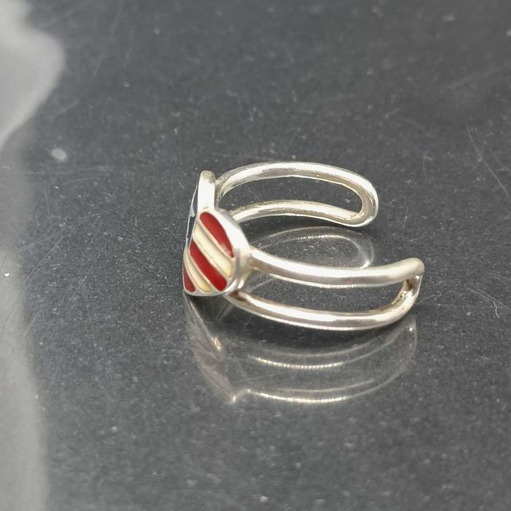 Vintage Avon 925 Sterling Silver Enamel American … - image 3