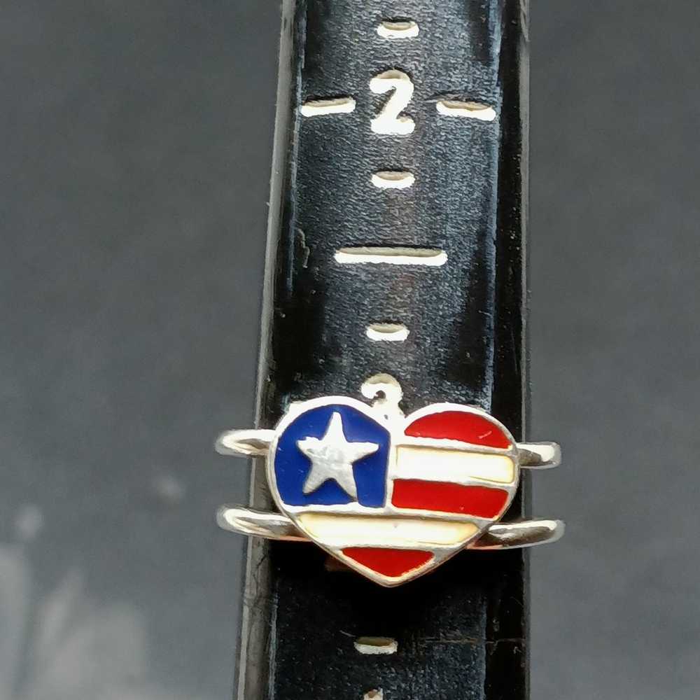 Vintage Avon 925 Sterling Silver Enamel American … - image 6