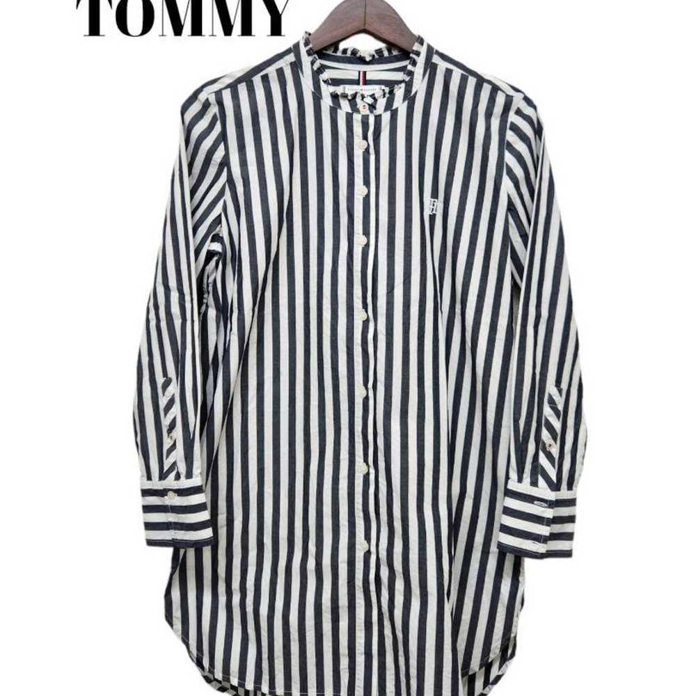 82297 Tommy Hilfiger Striped Shirt Dress - image 1