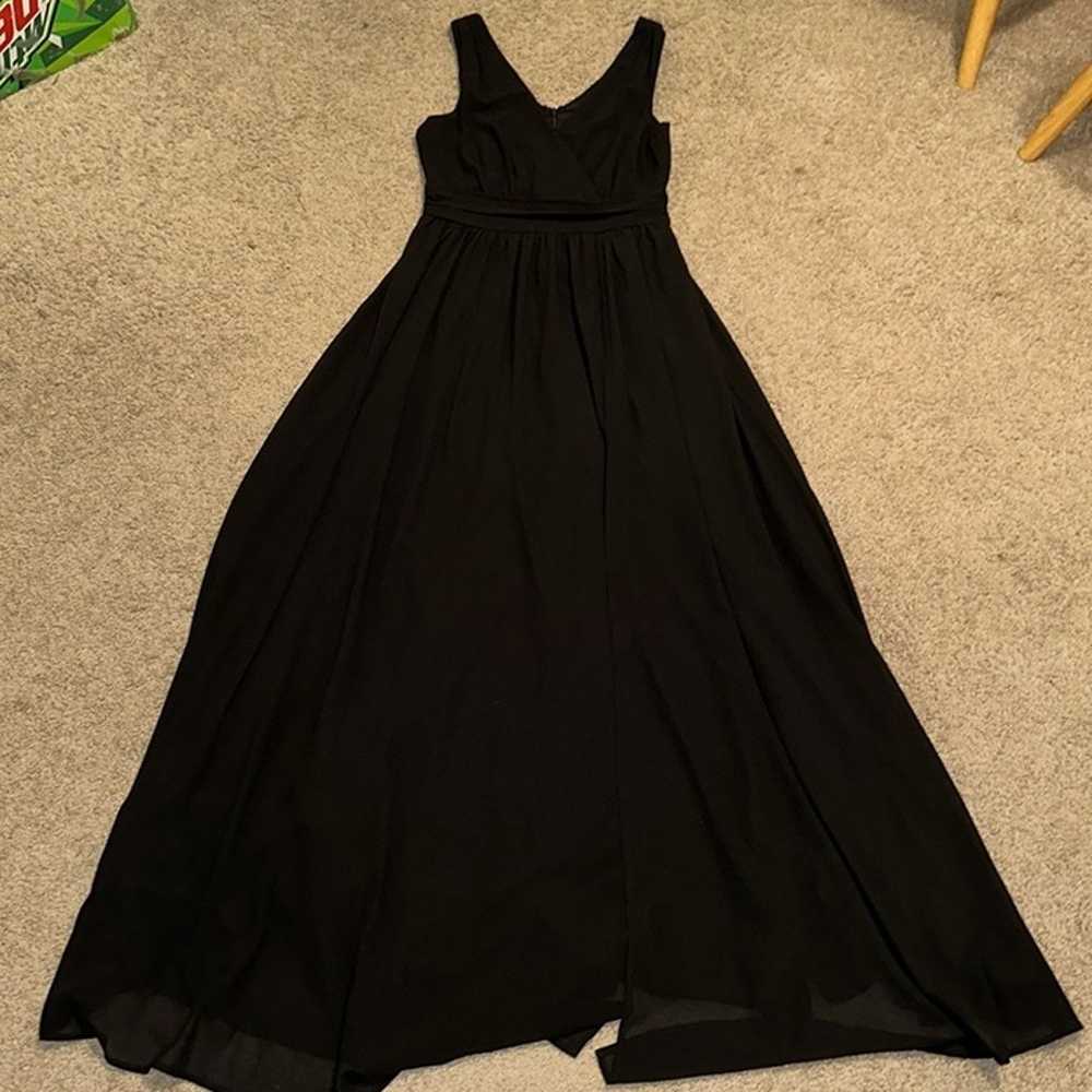 Lulu’s Thoughts of Hue Black Surplice Maxi Dress - image 3