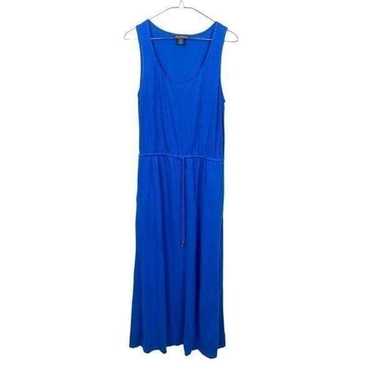 Tommy bahama blue linen maxi sleeveless dress - image 1