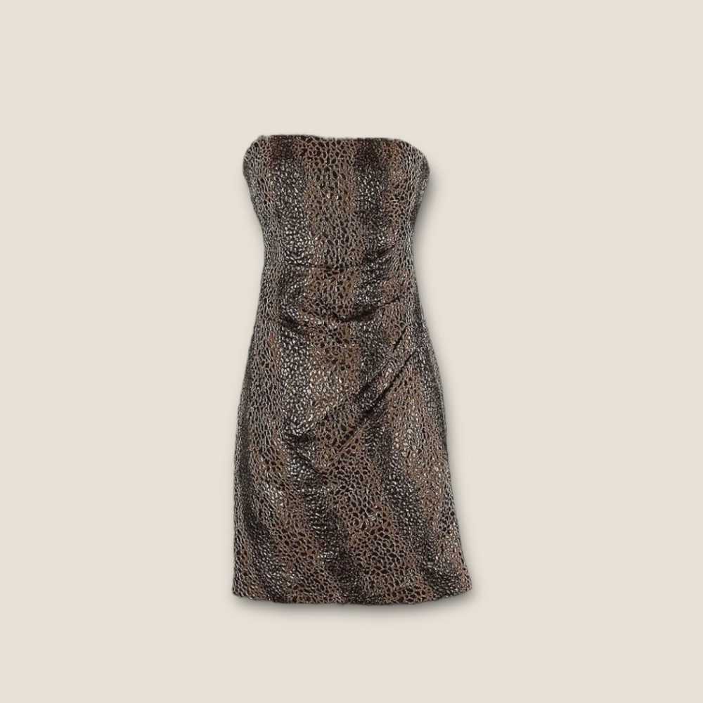 RARE Nicole Miller Snakeskin Mini Dress - image 1