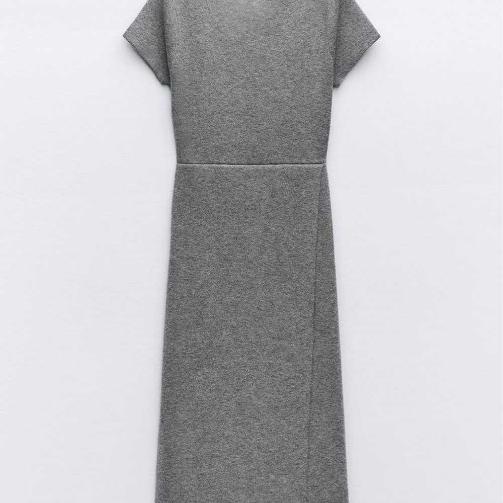 【Zara】 Wool Blend Dress Short Sleeve Knit Dress - image 1