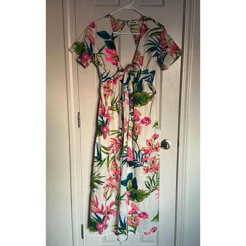 Billabong Tropical Floral Print Rolling Seas Midi… - image 3