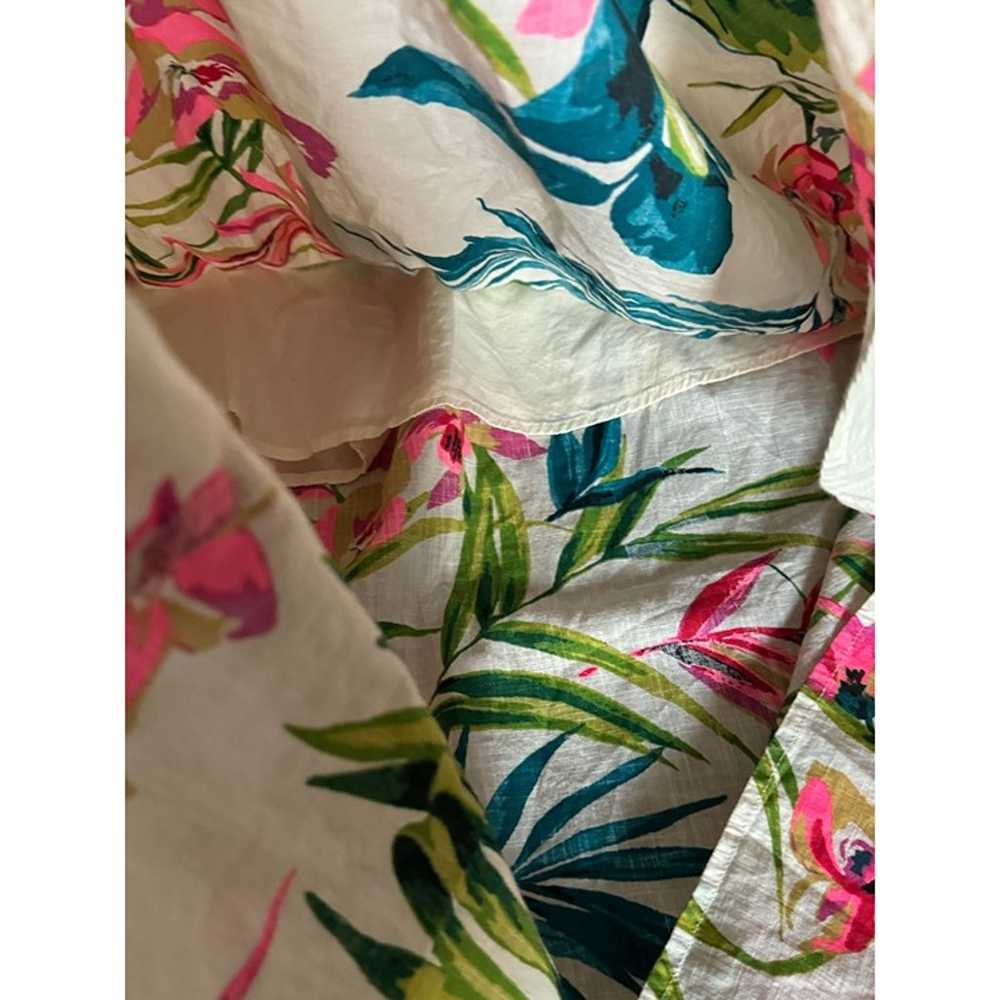 Billabong Tropical Floral Print Rolling Seas Midi… - image 7