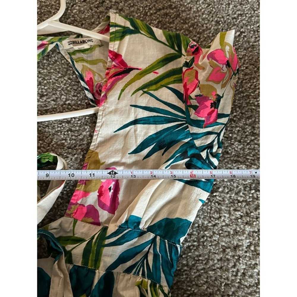 Billabong Tropical Floral Print Rolling Seas Midi… - image 9