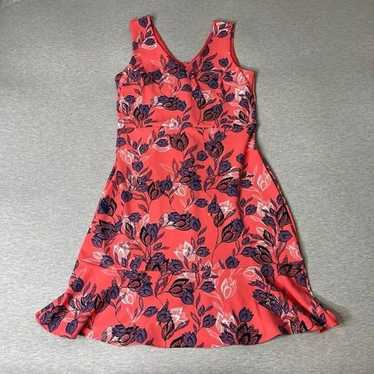 Banana Republic Factory Women's Coral Floral Ruff… - image 1