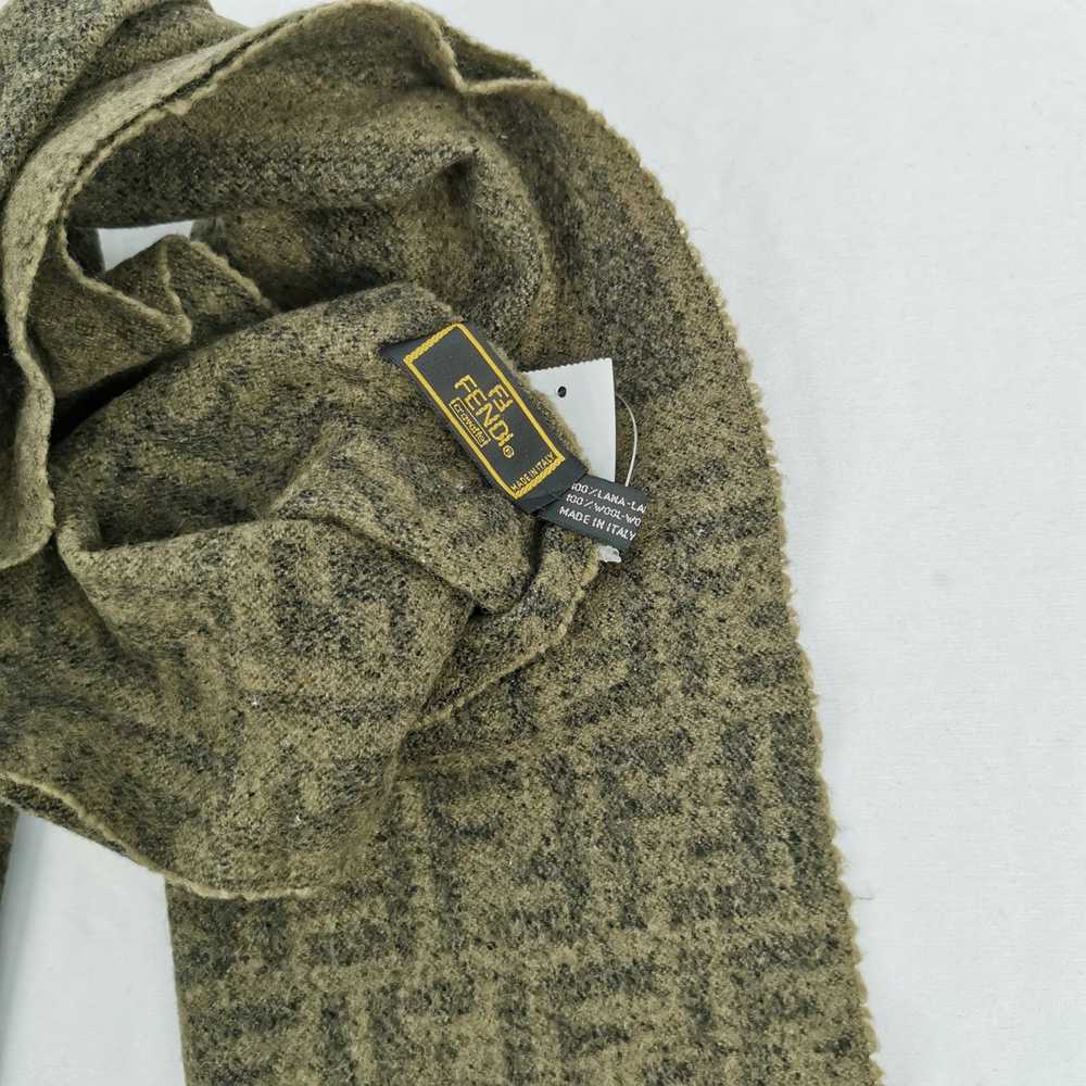 Fendi × Vintage Vintage 90s FENDI Scarf Muffler F… - image 4