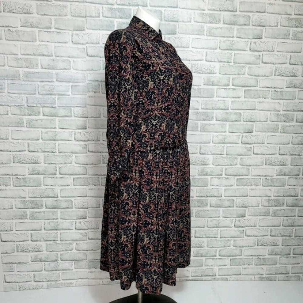 Vintage 70s 80s Jones New York L Floral Pleated S… - image 9