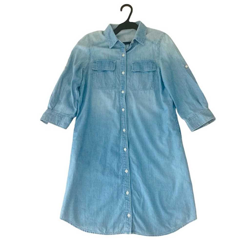 Natural Beauty Basic Long Sleeve Denim Shirt Dres… - image 2