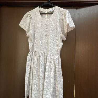 Chloé Sevigny Short-Sleeve Polka Dot Dress S - image 1