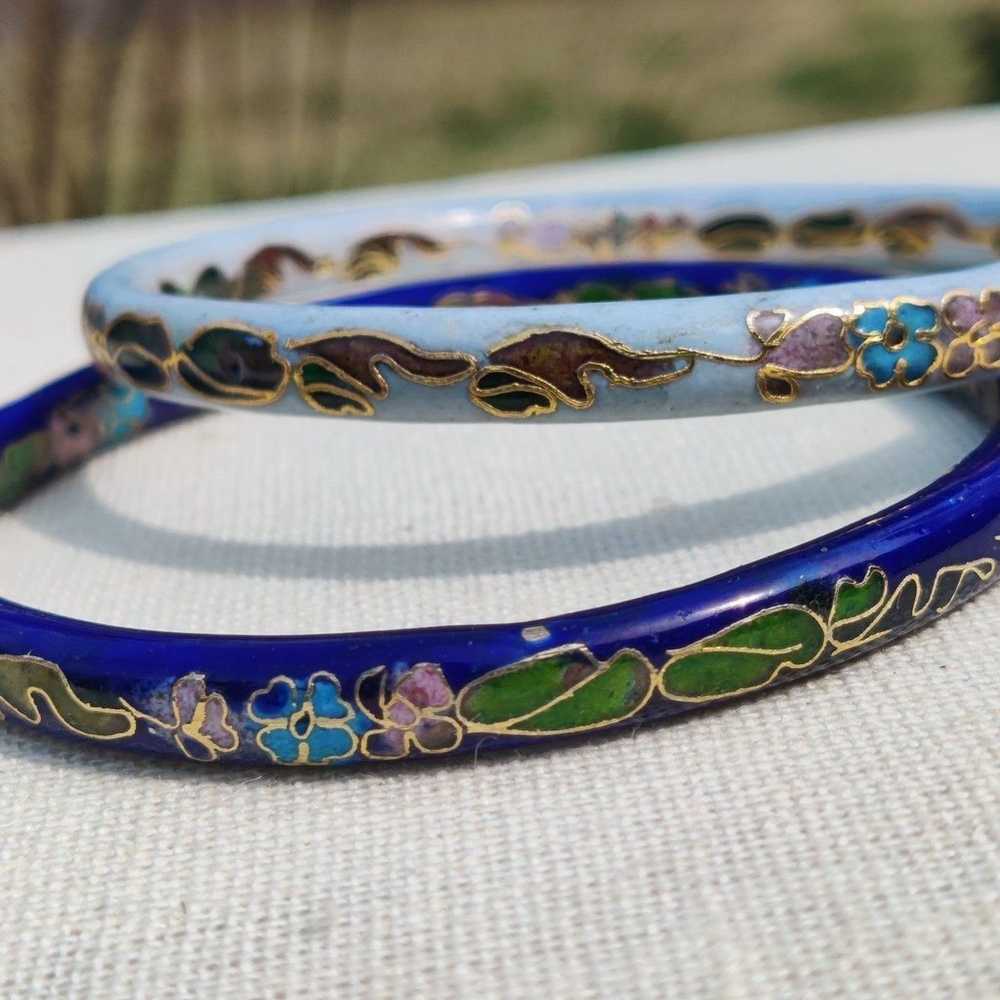 Vintage cloisonne bangles - image 5