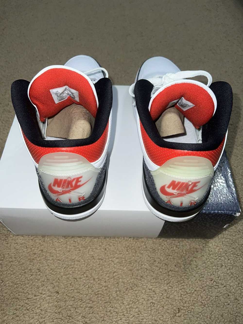 Jordan Brand × Nike Jordan 3 Retro Fire Red Denim - image 4