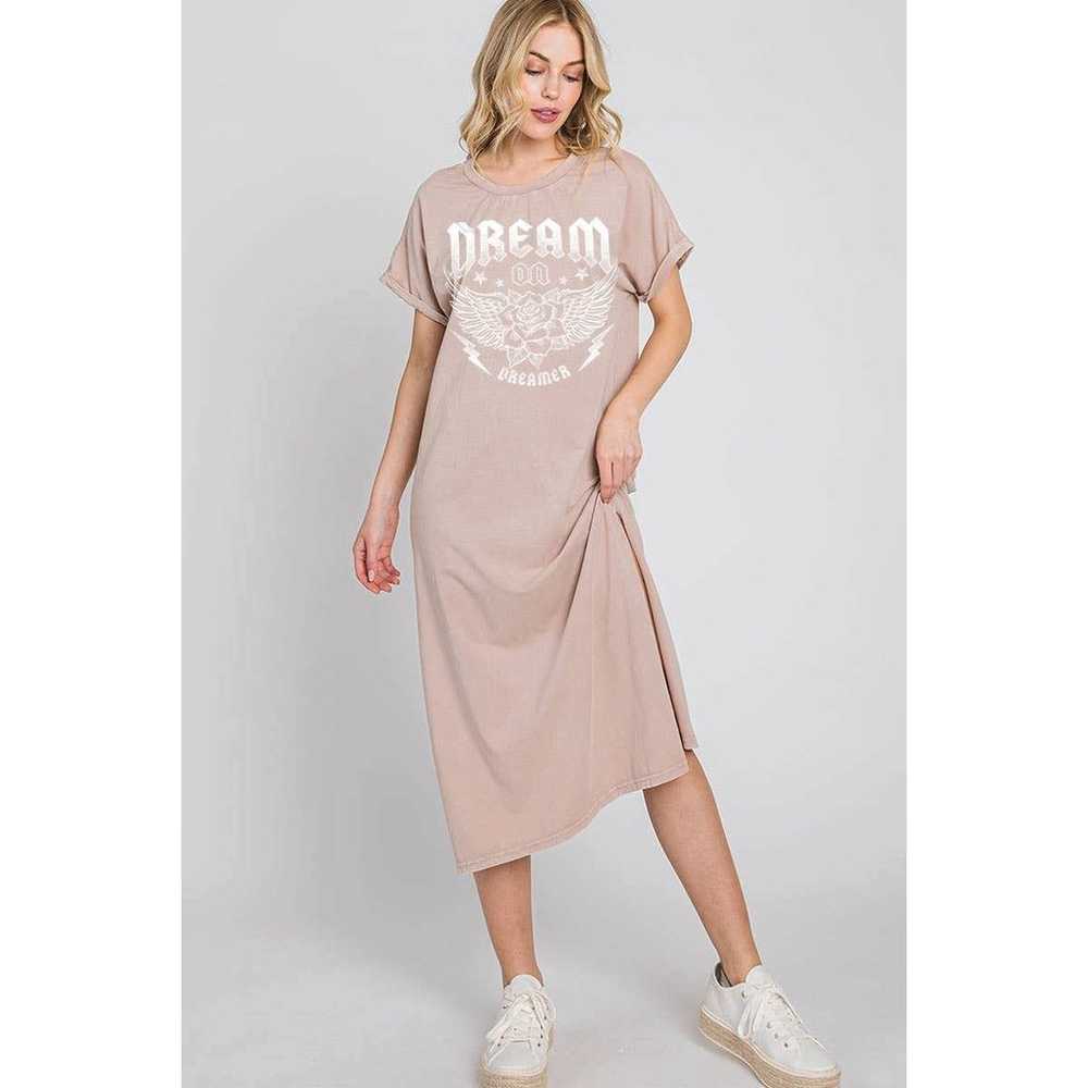 Dream On Dreamer Mineral Graphic Dress Hrtandluv - image 1