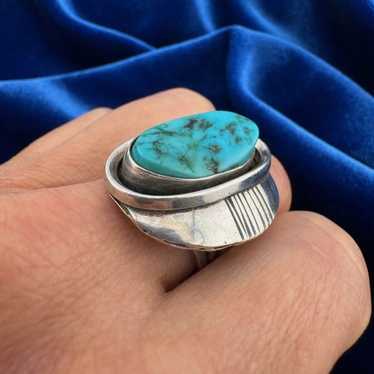 Vintage Native American Style 925 Sterling Silver… - image 1