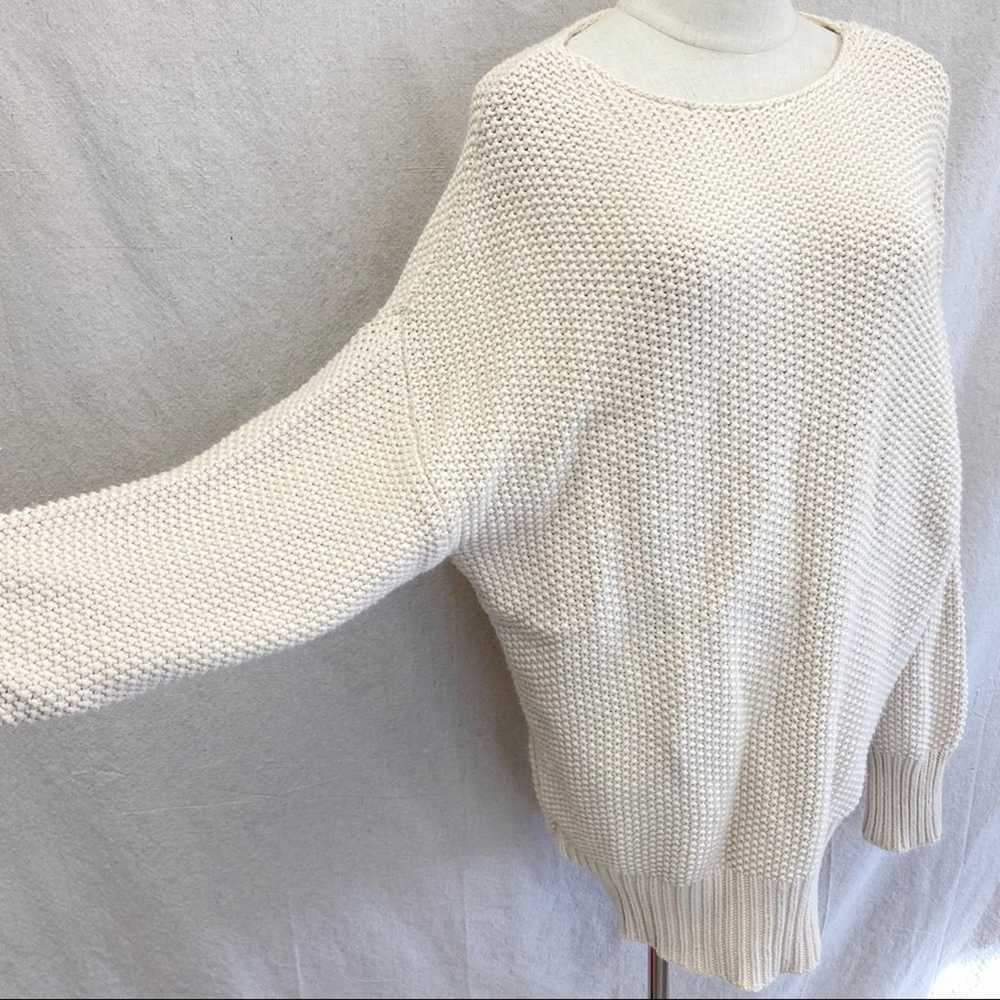 CAARA beige chunky knit wool blend sweater tunic … - image 11