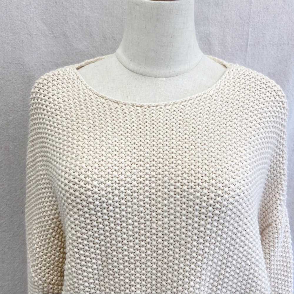 CAARA beige chunky knit wool blend sweater tunic … - image 12