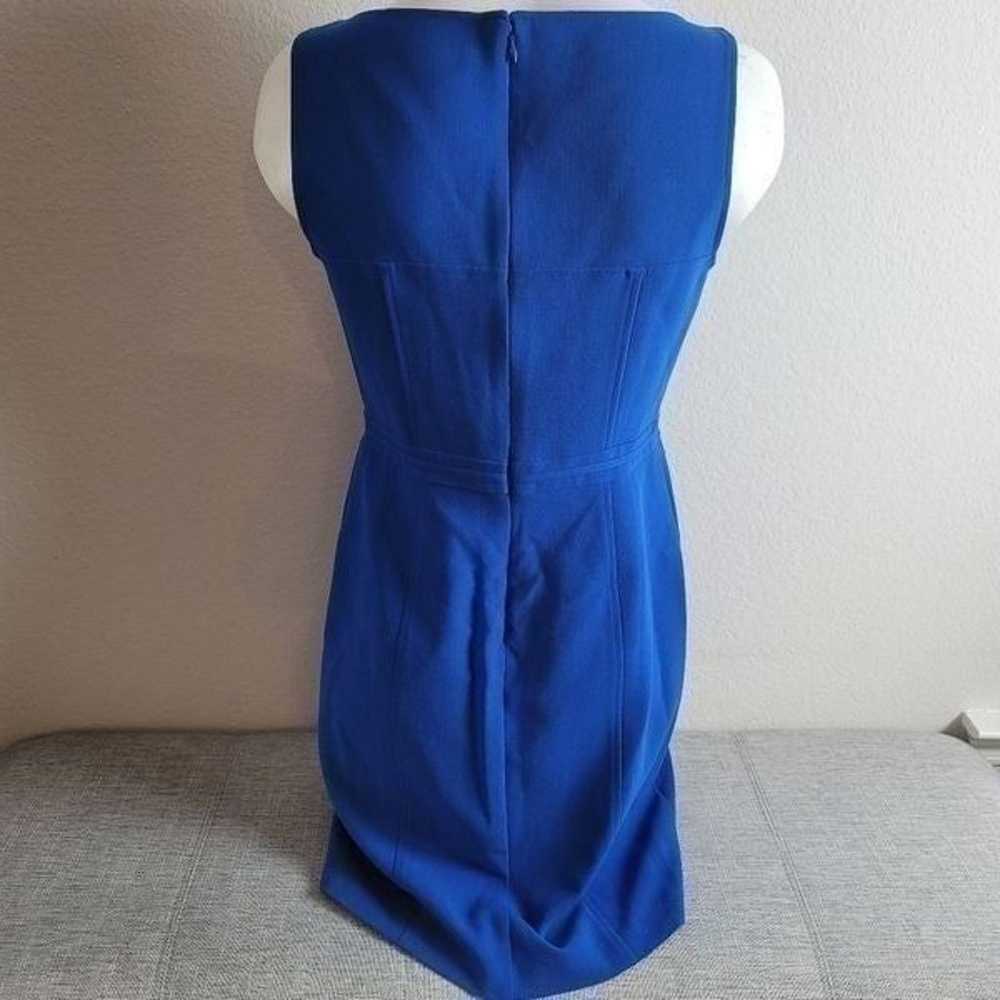 ANN TAYLOR Blue V-Neck Dress - image 4